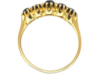 Victorian 18ct Gold Five Stone Sapphire Ring