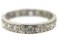 Art Deco Platinum & Diamond Eternity Ring