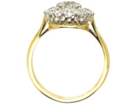 18ct Gold & Platinum Diamond Cluster Ring