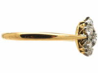 Edwardian 18ct Gold & Platinum, Diamond Cluster Ring