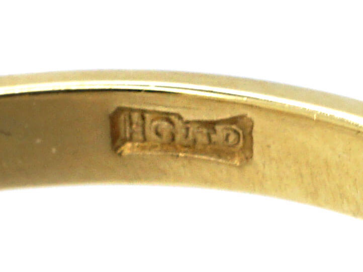 18ct Gold Two Stone Diamond Crossover Ring
