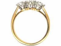 18ct Yellow & White Gold, Three Stone Diamond Ring