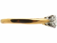 18ct Yellow & White Gold, Three Stone Diamond Ring