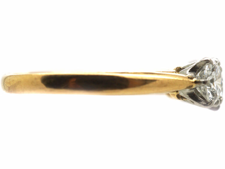 18ct Yellow & White Gold, Three Stone Diamond Ring