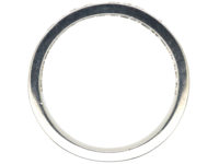 French Art Deco Platinum Baguette Diamond Half Eternity Ring