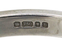 Art Deco Style 18ct White Gold, Emerald & Diamond Ring