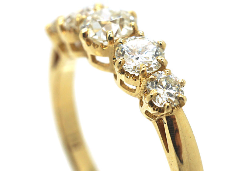18ct Gold Five Stone Diamond Ring