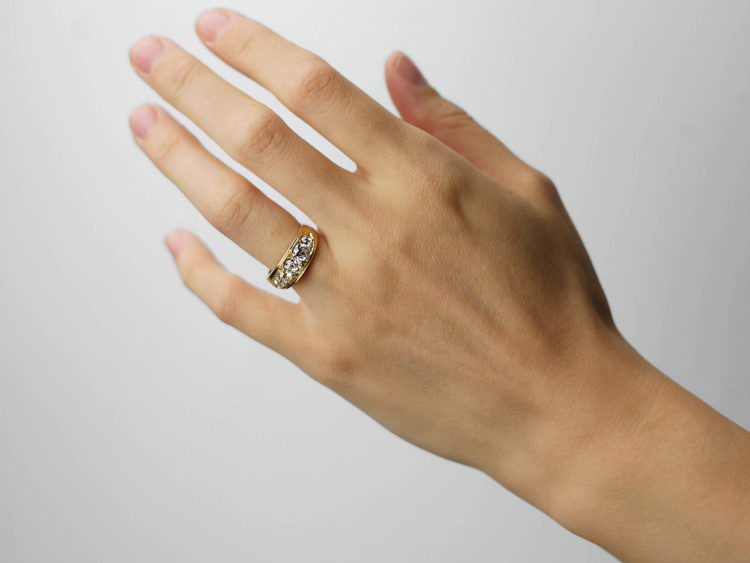 Victorian 18ct Gold Five Stone Diamond Ring
