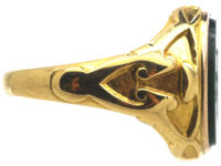 Victorian 18ct Gold & Bloodstone Signet Ring