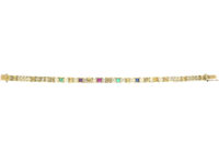 Edwardian 18ct Gold Bracelet with Gemstones that Spell Dearest