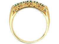 18ct Gold Five Stone Emerald Ring