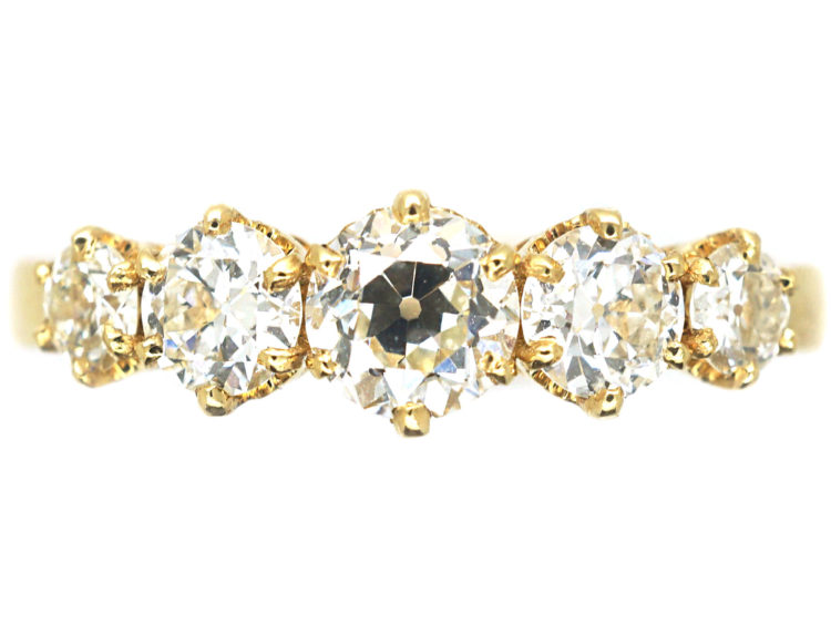 18ct Gold Five Stone Diamond Ring