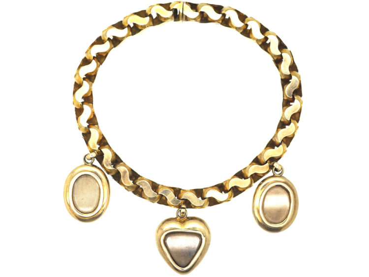 Victorian 9ct Gold Faith Hope & Charity Bracelet