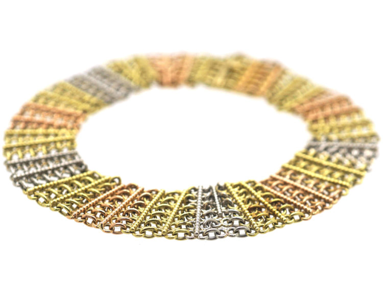 Edwardian Two Colour Gold & Platinum Bracelet