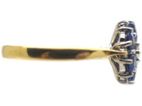 18ct Gold, Sapphire & Diamond Cluster Ring