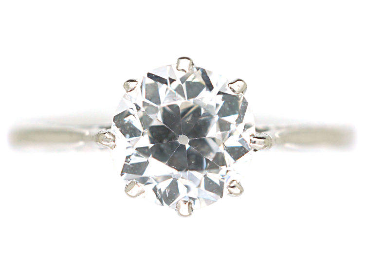 Art Deco Platinum & Diamond Solitaire Ring
