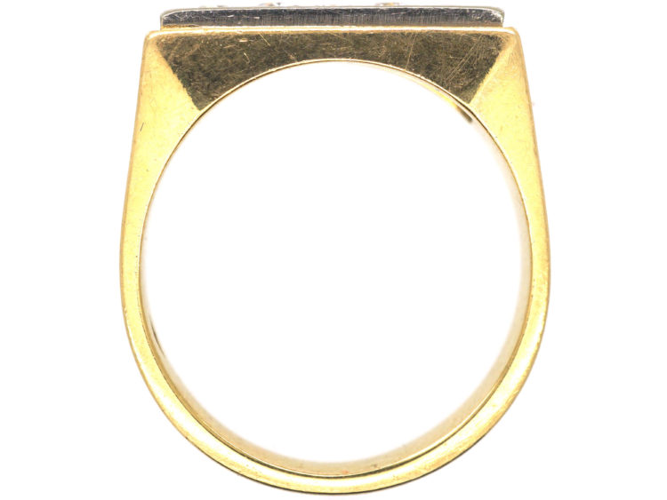 Art Deco 18ct Gold & Platinum, Diamond Five Stone Ring