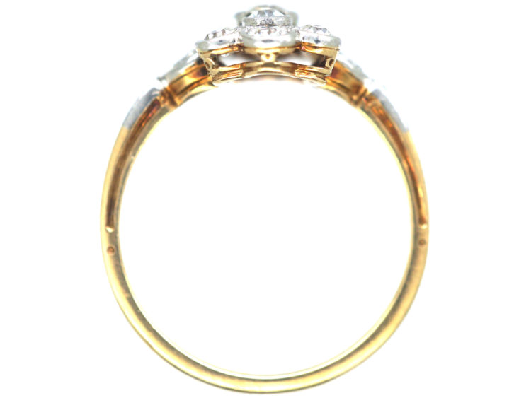 Edwardian 14ct Gold & Platinum, Diamond Ring