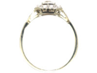 Art Deco 14ct Gold & Diamond Rectangular Ring