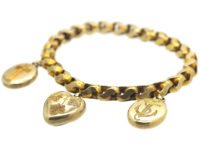 Victorian 9ct Gold Faith Hope & Charity Bracelet