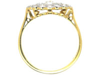 Edwardian 18ct Gold & Platinum, Pave Set Diamond Cluster Ring