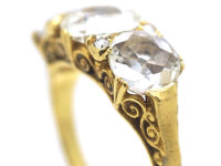 Victorian 18ct Gold, Diamond Three Stone Ring