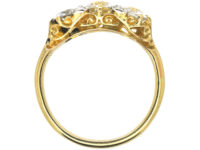Edwardian 18ct Gold, Three Stone Diamond Ring