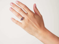 Art Deco Platinum, Ruby & Diamond Ring
