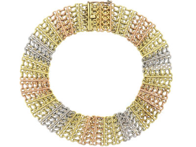 Edwardian Two Colour Gold & Platinum Bracelet