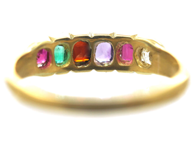 Victorian 18ct Gold Regard Ring