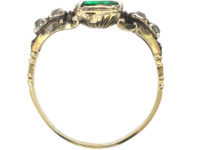 Georgian Emerald & Diamond Ring