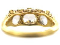 Victorian 18ct Gold, Diamond Three Stone Ring