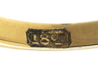 Edwardian 18ct Gold, Emerald & Diamond Five Stone Ring