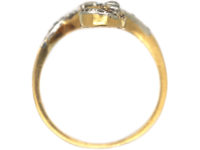 Art Nouveau 18ct Gold & Platinum, Diamond & Ruby Ring