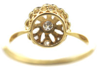 Edwardian 18ct & Platinum, Openwork Diamond Cluster Ring