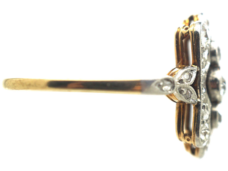 Edwardian 14ct Gold & Platinum, Diamond Ring