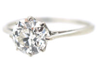 Art Deco Platinum & Diamond Solitaire Ring
