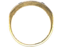 18ct Gold Sapphire & Diamond Half Eternity Ring