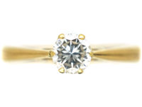 18ct Gold Diamond Solitaire Ring