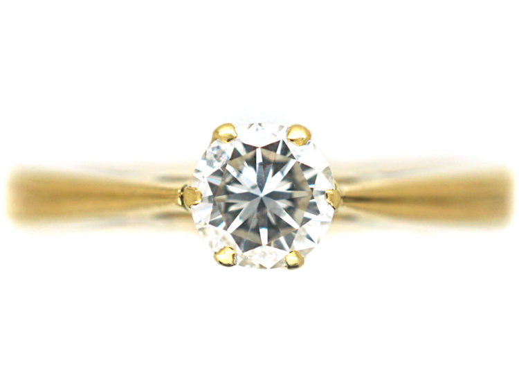 18ct Gold Diamond Solitaire Ring