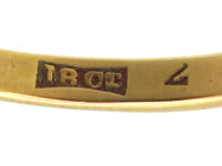 Edwardian 18ct Gold, Sapphire & Diamond Twist Ring