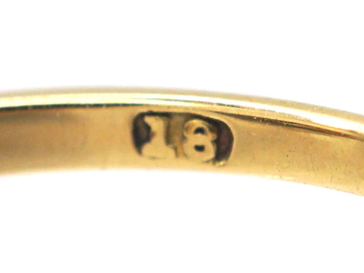 Edwardian 18ct Gold & Diamond Cluster Ring