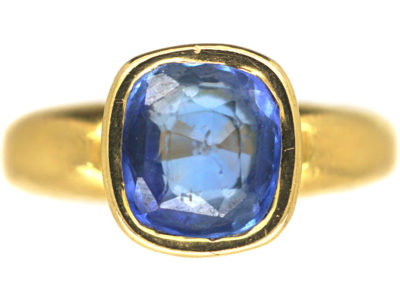 18ct Gold & Ceylon Sapphire Ring