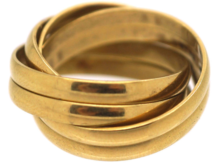 18ct Gold Six Band Russian Wedding Ring