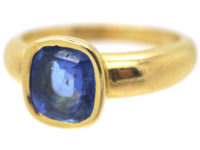 18ct Gold & Ceylon Sapphire Ring