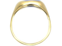 Gold Signet Ring with Lapis Lazuli Intaglio of a Crest
