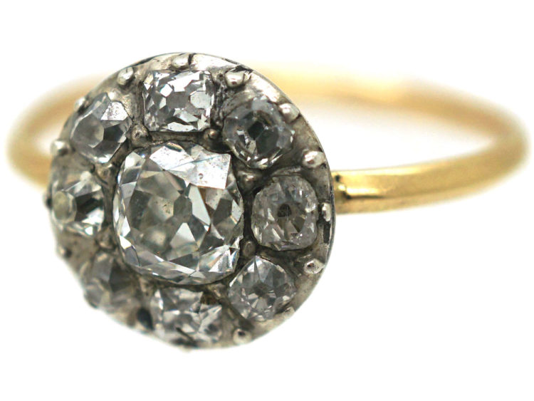 Georgian Diamond Cluster Ring