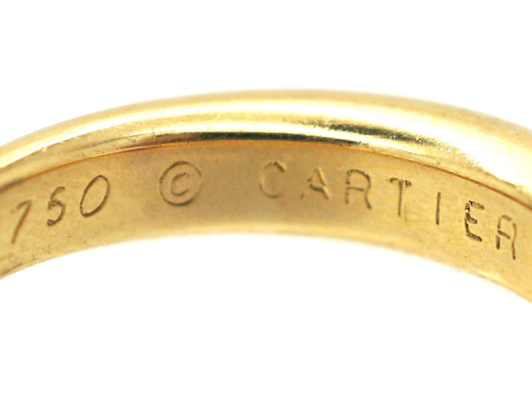 18ct Gold & Ruby Ellipse Ruby Band Ring by Cartier