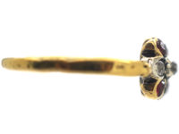 Georgian 18ct Gold, Ruby & Diamond Ring
