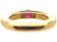 18ct Gold & Ruby Ellipse Ruby Band Ring by Cartier